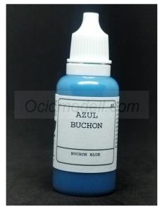 Acrilico Azul Buchón, Hispano Aviación HA-1109 y HA-1112-M1L “Buchón”. Bote 17 ml. Marca BMR MODELS. Ref: AB