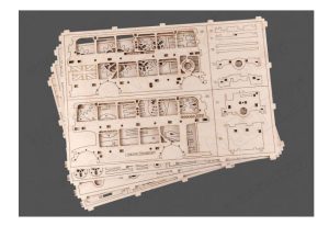 Autobús de Londres, madera contrachapada, Kit de montaje. Marca Wooden City. Ref: 57303.