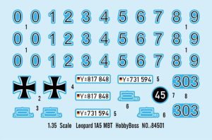 Bundeswehr Leopard 1 A5. Escala 1:35. Marca Hobby Boss. Ref: 84501