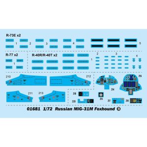 Caza Mig-31M Foxhound. Escala 1:72. Marca Trumpeter. Ref: 01681