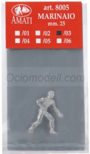 Figura marinero 25 mm. Escala 1:72. Marca Amati. Ref: 800503