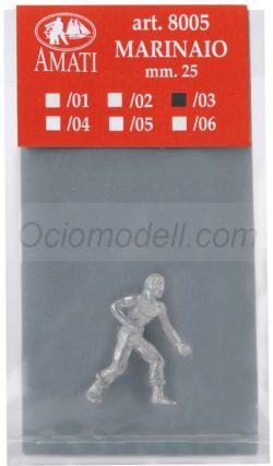 Figura de marinero 25 mm. Escala 1:72. Marca Amati. Ref: 800503