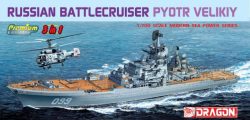 Crucero de batalla ruso Pyotr Velikiy, 3 en 1. Escala: 1:700. Marca: Dragon. Ref: 7074