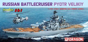 Crucero de batalla ruso Pyotr Velikiy, 3 en 1. Escala: 1:700. Marca: Dragon. Ref: 7074