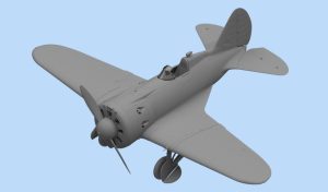 I-16 Type 24, WWII Soviet fighter. Escala 1:32. Marca ICM. Ref: 32001