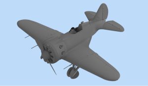 I-16 Type 28, WWII Soviet fighter. Escala 1:32. Marca ICM. Ref: 32002