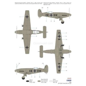 Messerschmitt Me 209V-4. Escala 1:72. Marca Special Hobby. Ref: SH72221, participó en varios intentos de establecer récords de velocidad durante la década de 1930 3 Messerschmitt Me 209V-4. Escala 1:72. Marca Special Hobby. Ref: SH72221