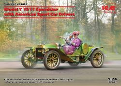 Model T 1913 Speedster with American Sport Car Drivers. Escala 1:24. Marca ICM. Ref: 24026