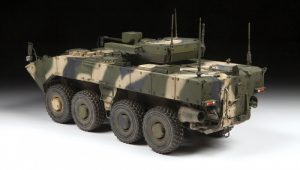 Russian 8x8 armored personnel carrier BUMERANG. Escala 1:35. Marca Zvezda. Ref: 3696