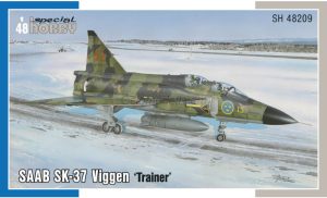 SK-37 Viggen Trainer. Escala 1:48. Marca Special Hobby. Ref: 48209
