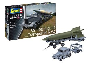 SS-100 Gigant with Transporter & V2. Escala 1:72. Marca Revell. Ref: 03310