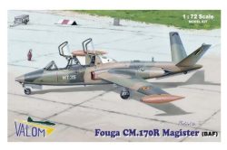 Set avión FOUGA CM.170R MAGISTER. Escala 1:72. Marca Valom. Ref: 72087