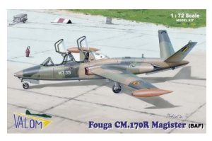 Set avión FOUGA CM.170R MAGISTER. Escala 1:72. Marca Valom. Ref: 72087