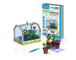 Steam labs junior ``¿Cómo trabajan en los invernaderos?´´41modelo . Kit construction blocks. Marca Engino. Ref: STL23