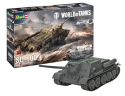 SU-100 "World of Tanks" easy-click system. Escala 1:72. Marca Revell. Ref: 03507