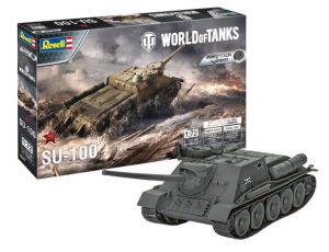 SU-100 "World of Tanks" easy-click system. Escala 1:72. Marca Revell. Ref: 03507