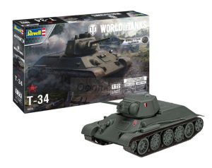 T-34 "World of Tanks" easy-click system. Escala 1:72. Marca Revell. Ref: 03510