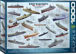 WWII War Ships, 1000 pz. Marca Eurographics. Ref: 6000-0133