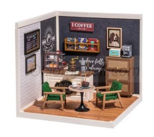Rolife Plastic Miniature House - Daily Inspiration Cafe, Kit de montaje. Marca Diy Miniatures. Ref: DW001