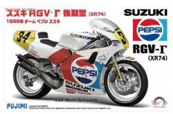 Suzuki RGV-G XR74 patrocinado por Pepsi - Campeonato del Mundo de Motociclismo 1988. Escala 1:24. Marca Fujimi. Ref: 141435