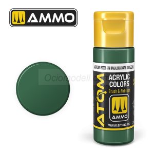 ATOM COLOR IJN Nakajima Dark Green. Nueva Fórmula. Bote 20 ml. Marca Ammo by Mig Jimenez. Ref: ATOM-20096, Gracias a su pigmento ultrafino y base de agua con comportamiento de lacas, la pintura ATOM ofrece una capacidad de cobertura excepcional y se auton 2 ATOM COLOR IJN Nakajima Dark Green. Nueva Fórmula. Bote 20 ml. Marca Ammo by Mig Jimenez. Ref: ATOM-20096