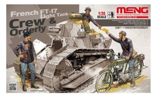 Carristas y motorista franceses de la WWI. Escala 1:35. Marca Meng. Ref: HS-005