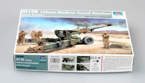 M198 155mm Medium Towed Howitzer (early version). Escala 1:35. Marca Trumpeter. Ref: 02306