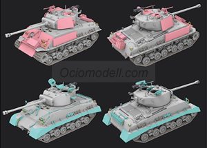 M4A3 76W HVSS Early Type "THUNDERBOLT VII". Escala 1:35. Marca RFM Model. Ref: 5092