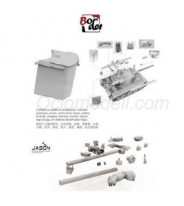 Pz.Kpfw. VI Ausf. E Tiger I (Sd.Kfz.181) Early Production - Battle of Kharkov. Escala 1:35. Marca Border model. Ref: BT034