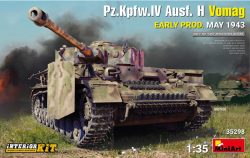 Pz.Kpfw.IV Ausf. H Vomag. EARLY PROD. MAY 1943. INTERIOR KIT. Escala 1:35. Marca Miniart. Ref: 35298