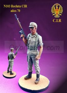 Recluta CIR años 70, 54mm. Marca Nimix. Ref: N103
