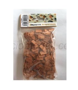 Tejadillo HO ( 9.5 x 5 ) mm, cerámica. Bolsa de 300 unidades. Marca Keranova. Ref: 30851