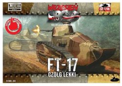 Renault FT-17 light tank, con torreta octogonal y una ametralladora. Escala 1:72. Marca First to Fight. Ref: PL1939-013.
