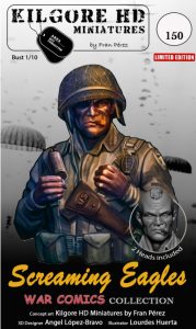 Screaming Eagles, 1:10. Edición Limitada. Marca Kilgore HD Miniature. Ref: SCREAMING, Es una pieza de arte en resina que rinde homenaje a los héroes de guerra de los cómics 2 Screaming Eagles, 1:10. Edición Limitada. Marca Kilgore HD Miniature. Ref: SCREAMING.