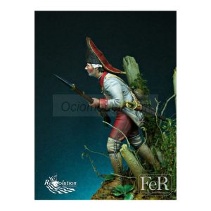 Spanish Grenadier Regimiento Zamora, Pensacola, 1781, 75mm. Marca Fer Miniatures. Ref: REV00012