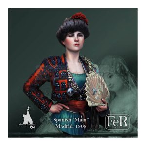 Maja Española - Madrid, 1808, 1/12. Marca Fer Miniatures. Ref: MHB00041, fue esculpida por Pedro Fernández, un renombrado escultor especializado en figuras históricas 2 Spanish “Maja” Madrid, 1808, 1/12. Marca Fer Miniatures. Ref: MHB00041.