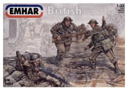 Figuras de Infanteria Británica WWI . Escala 1:35. Marca Emhar. Ref: EM3501