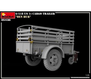 G-518 US 1t CARGO TRAILER “BEN HUR”. Escala 1:35. Marca Miniart. Ref: 35436.