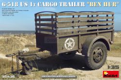 G-518 US 1t CARGO TRAILER “BEN HUR”. Escala 1:35. Marca Miniart. Ref: 35436.