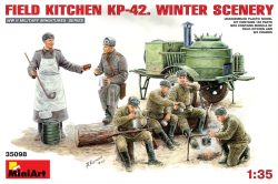 Set de cocina KP-42, escena de invierno. Escala 1:35. Marca Miniart. Ref: 35098