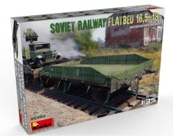 SOVIET RAILWAY FLATBED 16,5-18t. Escala 1:35. Marca Miniart. Ref: 35303