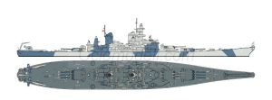 U.S. Battleship Iowa (BB-61). Escala: 1:700. Marca: Tamiya. Ref: 31616.
