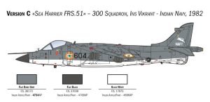 FRS.1 Sea Harrier. Escala 1:72. Marca Italeri. Ref: 1236