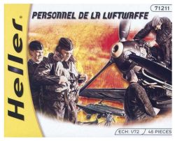 PERSONNEL LUFTWAFFE. 48 figuras. Escala 1:72. Marca Heller. Ref: 49655