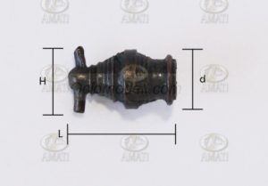 Tubo de Mortero o Bombarda 14mm. 1ud. Marca Amati. Ref: 418001, 4180/01