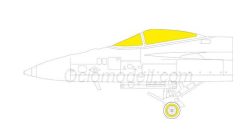 Avión de combate F/A-18E, mascara flexible. Escala: 1:48. Marca Eduard. Ref: EX811