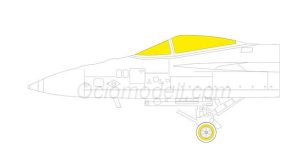 Avión de combate F/A-18E, mascara flexible. Escala: 1:48. Marca Eduard. Ref: EX811