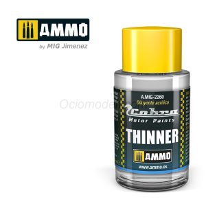 Cobra Motor Diluyente Acrílico. Bote 30 ml. Marca Ammo by Mig Jimenez. Ref: AMIG2260, 2260