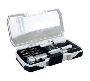 Conjunto Destornillador con 10 puntas intercambiables para precisión. Marca Dismoer. Ref: 13352