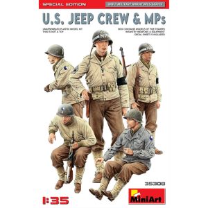 Figuras y MPs. para Jeep U.S. Edición Especial. Escala 1:35. Marca Miniart. Ref: 35308